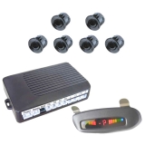 Front and rear parking aid system