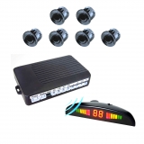 Wireless front and rear parking sensor